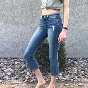 Good American cropped jeans